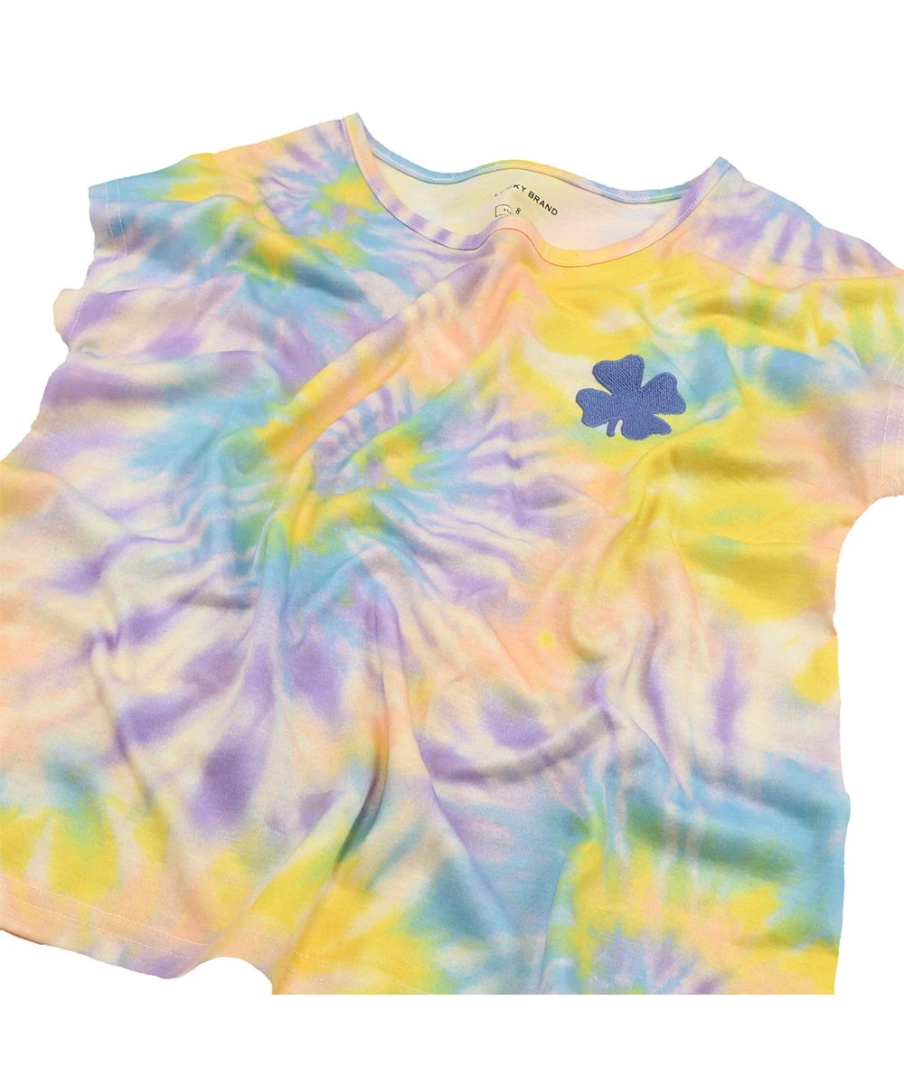 Best deal ???? Lucky Brand Blue & Yellow Rainbow Tie-Dye Swirl Pajama Set - ???? Girls For Kids ???? 6 Best deal ???? Lucky Brand Blue & Yellow Rainbow Tie-Dye Swirl Pajama Set - ???? Girls For Kids ???? - Image 4
