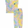 Best deal ???? Lucky Brand Blue & Yellow Rainbow Tie-Dye Swirl Pajama Set - ???? Girls For Kids ???? -Lucky Brand Shop zu103475082 main tm1649696672