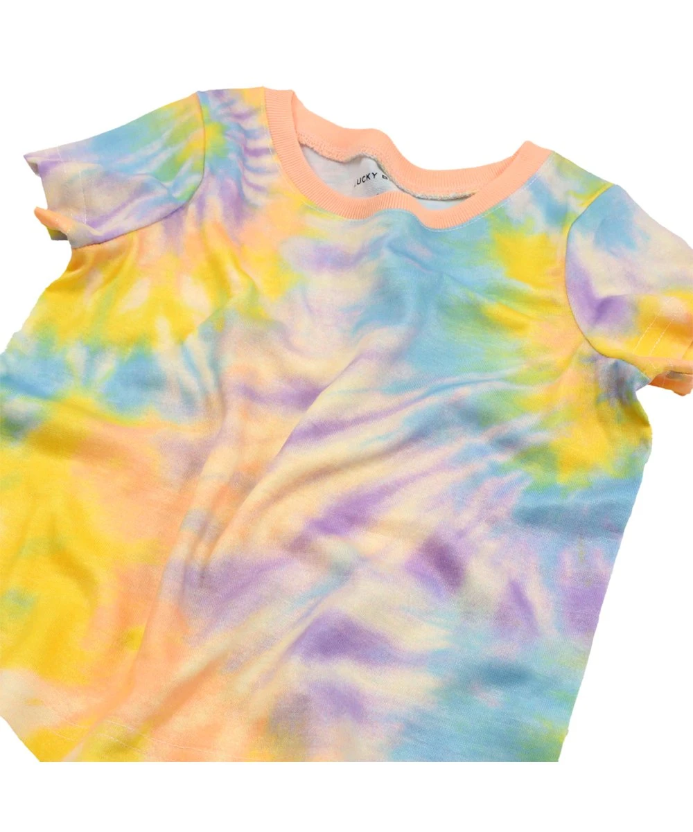 New ???? Lucky Brand Blue & Yellow Tie-Dye Swirl Pajama Set For Kids ✨ 6 New ???? Lucky Brand Blue & Yellow Tie-Dye Swirl Pajama Set For Kids ✨ - Image 4