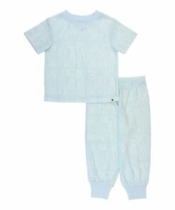 Cheapest ✨ Lucky Brand Light Blue 'Lucky Brand' Block Letters Pajama Set For Kids ✔️
