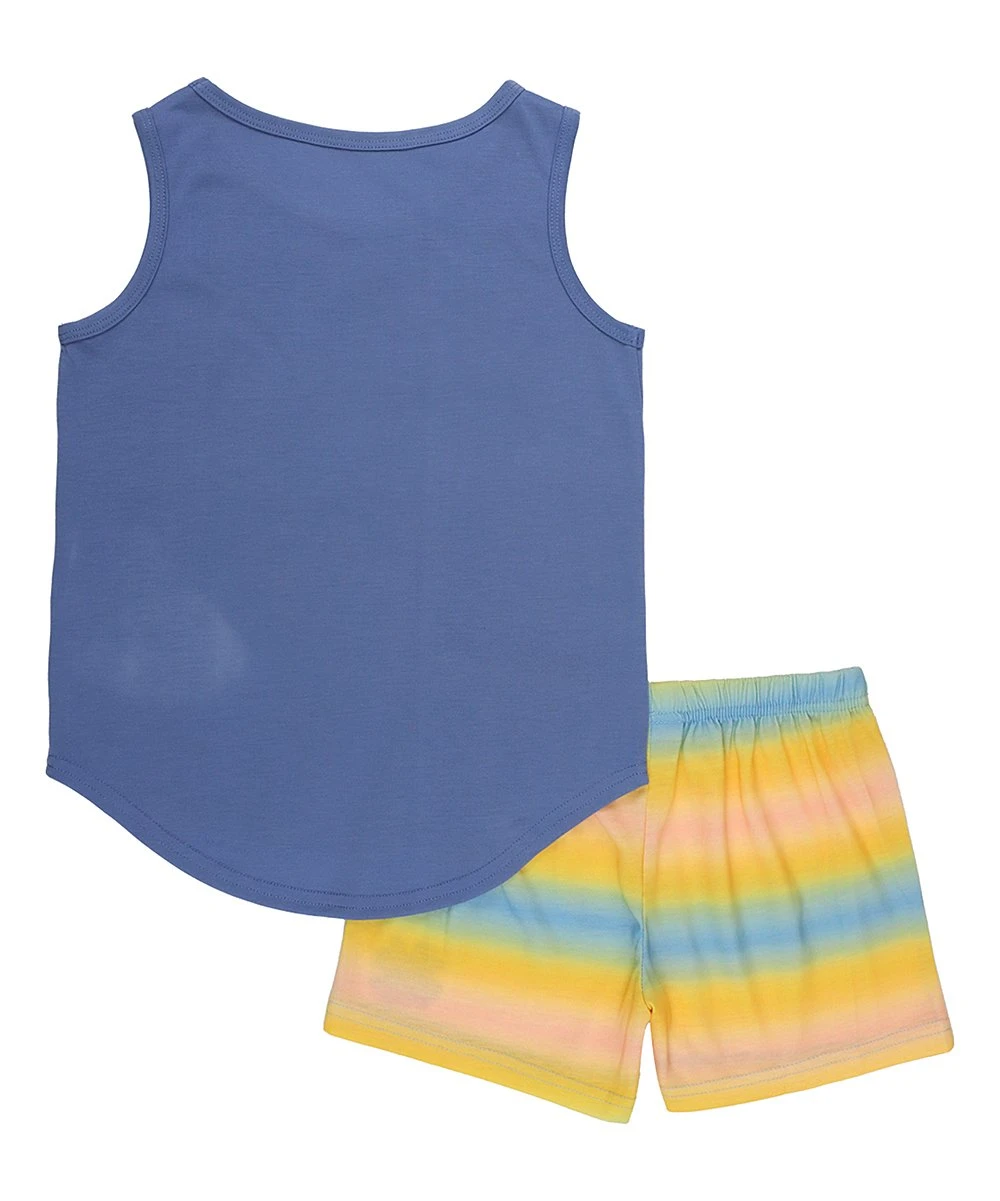 Brand new ???? Lucky Brand Navy & Yellow Sunset Ombré 'Lucky Brand' Pajama Set For Other ???? 3 Brand new ???? Lucky Brand Navy & Yellow Sunset Ombré 'Lucky Brand' Pajama Set For Other ???? - Image 2