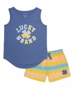 Brand new ???? Lucky Brand Navy & Yellow Sunset Ombré 'Lucky Brand' Pajama Set For Other ????