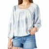Best deal ???? Lucky Brand Blue & White Tie-Dye Embroidered Button-Up Peasant Top - ???? Women ❤️ 2 Best deal ???? Lucky Brand Blue & White Tie-Dye Embroidered Button-Up Peasant Top - ???? Women ❤️ -Lucky Brand Shop zu103612168 main tm1645713466