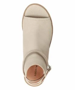Coupon ???? Lucky Brand Stucco Velitina Open-Toe Singback Bootie - ???? Women ✔️ -Lucky Brand Shop zu104053649 alt 2 tm1647348056