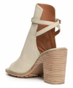 Coupon ???? Lucky Brand Stucco Velitina Open-Toe Singback Bootie - ???? Women ✔️ -Lucky Brand Shop zu104053649 alt 3 tm1647348056