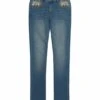 New ???? Lucky Brand Ada Wash Floral High-Waist Straight-Leg ???? Jeans - ???? Girls For Kids ???? -Lucky Brand Shop zu104351988 main tm1665680303