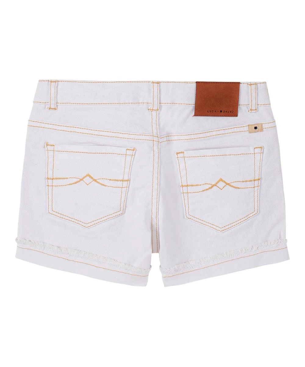 Best Sale ???? Lucky Brand Bright White Ronnie Cuff Denim Shorts - ???? Girls For Kids ???? 4 Best Sale ???? Lucky Brand Bright White Ronnie Cuff Denim Shorts - ???? Girls For Kids ???? - Image 2