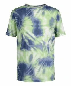 Outlet ???? Lucky Brand Coronet Blue & Green Tie-Dye Crewneck Tee - Boys For Kids ????