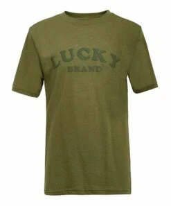 Top 10 ???? Lucky Brand Loden Green 'Lucky Brand' Graphic Crewneck Tee - Boys For Kids ????