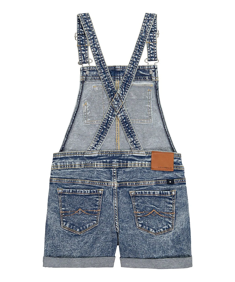 Best Sale ???? Lucky Brand Blue Acid Wash Essie Denim Shortalls - ???? Girls For Kids ???? 4 Best Sale ???? Lucky Brand Blue Acid Wash Essie Denim Shortalls - ???? Girls For Kids ???? - Image 2