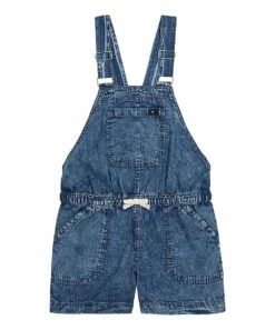Top 10 ✨ Lucky Brand Blue Acid Wash Bow-Accent Easy Shortalls - ???? Girls For Kids ⭐
