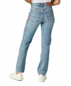 Coupon ✔️ Lucky Brand Wasson Blue Floral Drew High-Rise Mom ???? Jeans - ???? Women ???? -Lucky Brand Shop zu106386744 alt 2 tm1661009210