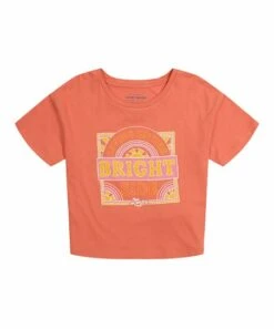 New ???? Lucky Brand Apricot Brandy 'The Bright Side' Crewneck Tee - ???? Girls For Kids ????