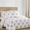 Hot Sale ???? Lucky Brand White & Pink Geometric Ikat Quilt Set For Home & Garden ???? -Lucky Brand Shop zu106832512 main tm1655941085