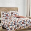 New ⌛ Lucky Brand Blue & Beige Geometric Quilt Set For Home & Garden ⌛ -Lucky Brand Shop zu106832513 main tm1655941085
