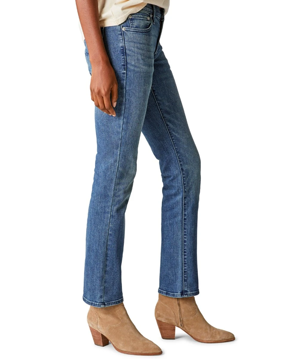 Best Sale ✔️ Lucky Brand Gemini Blue Sweet Mid-Rise Straight-Leg ???? Jeans - ???? Women ???? 4 Best Sale ✔️ Lucky Brand Gemini Blue Sweet Mid-Rise Straight-Leg ???? Jeans - ???? Women ???? - Image 2