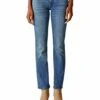 Best Sale ✔️ Lucky Brand Gemini Blue Sweet Mid-Rise Straight-Leg ???? Jeans - ???? Women ????