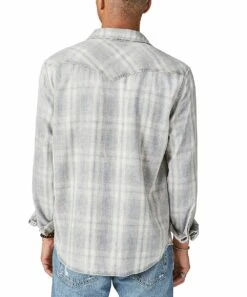 Budget ???? Lucky Brand Washed Black Plaid Long-Sleeve Button-Up - Men ???? -Lucky Brand Shop zu107718891 alt 2 tm1661866112