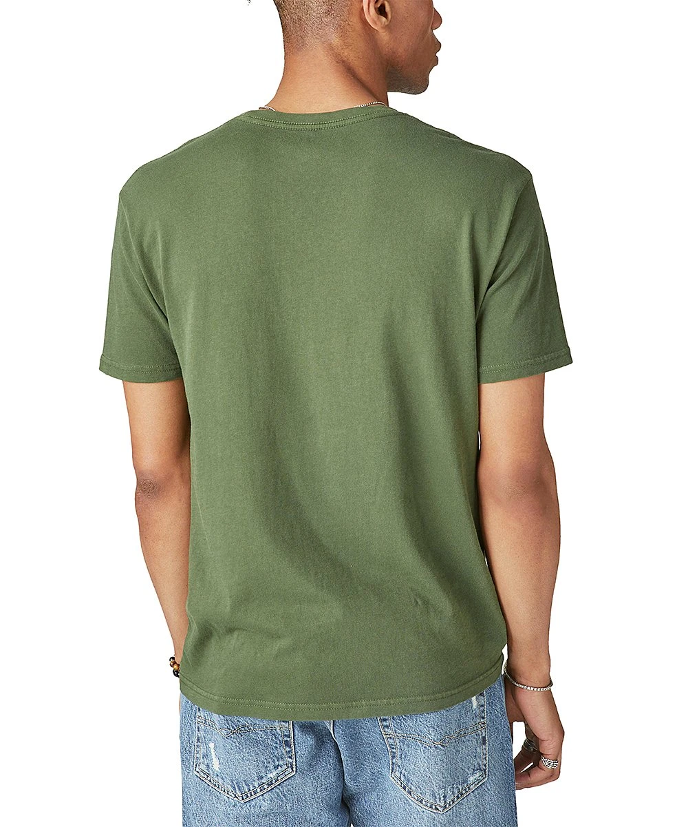 Top 10 ???? Lucky Brand Rifle Green Skull 'First You Take A Drink' Tee - Men ???? 5 Top 10 ???? Lucky Brand Rifle Green Skull 'First You Take A Drink' Tee - Men ???? - Image 3