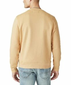 New ???? Lucky Brand Buckthorn Brown Terry Crewneck Sweatshirt - Men ???? -Lucky Brand Shop zu107981203 alt 2 tm1661009210