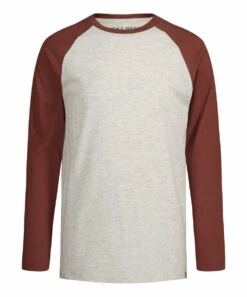 Cheap ???? Lucky Brand Oatmeal Heather & Burnt Brown Key Long-Sleeve Raglan Tee - Boys For Kids ????