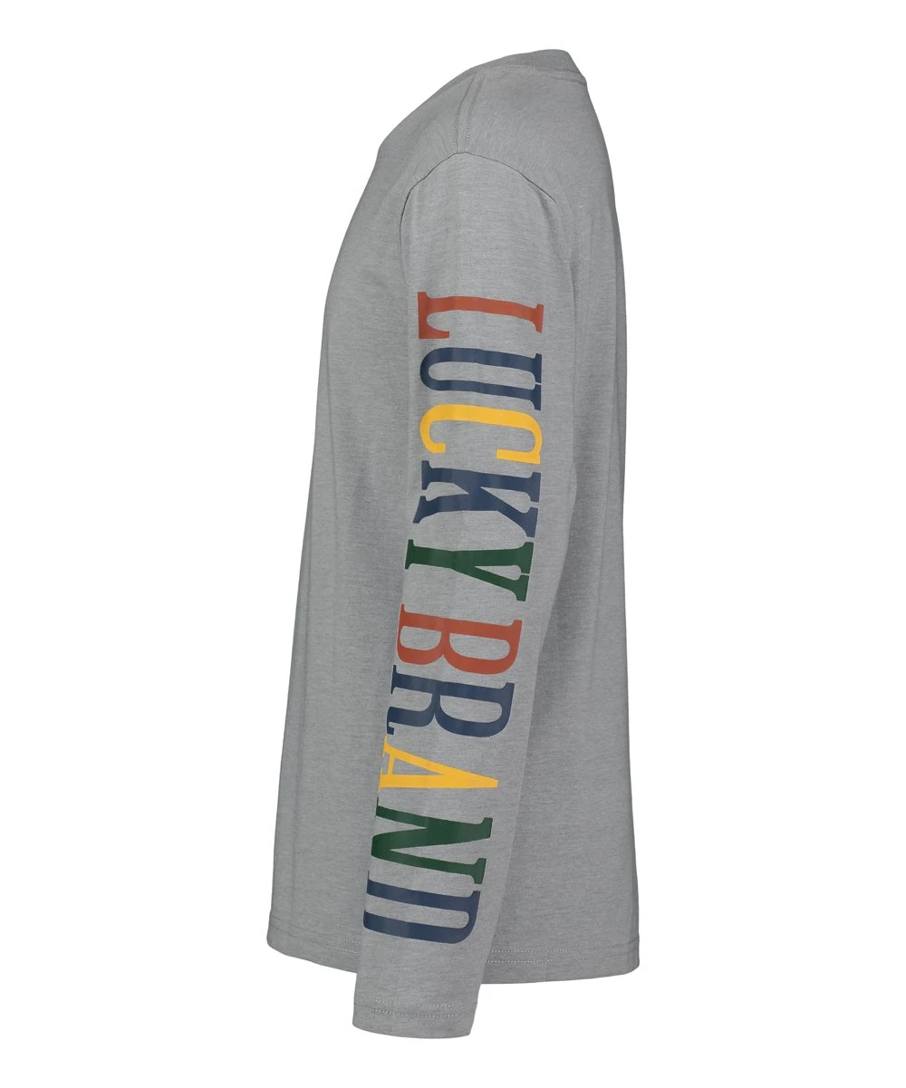 Flash Sale ???? Lucky Brand Gray Heather Multi-Core Logo Long-Sleeve Tee - Boys For Kids ???? 4 Flash Sale ???? Lucky Brand Gray Heather Multi-Core Logo Long-Sleeve Tee - Boys For Kids ???? - Image 2