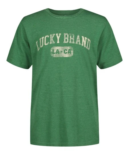 Top 10 ???? Lucky Brand Eden Heather Jock Logo Tee - Boys For Kids ❤️ 3 Top 10 ???? Lucky Brand Eden Heather Jock Logo Tee - Boys For Kids ❤️