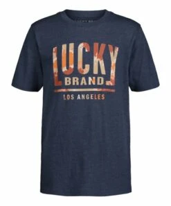 Wholesale ⭐ Lucky Brand French Navy Heather Earth Tie-Dye Logo Tee - Boys For Kids ????