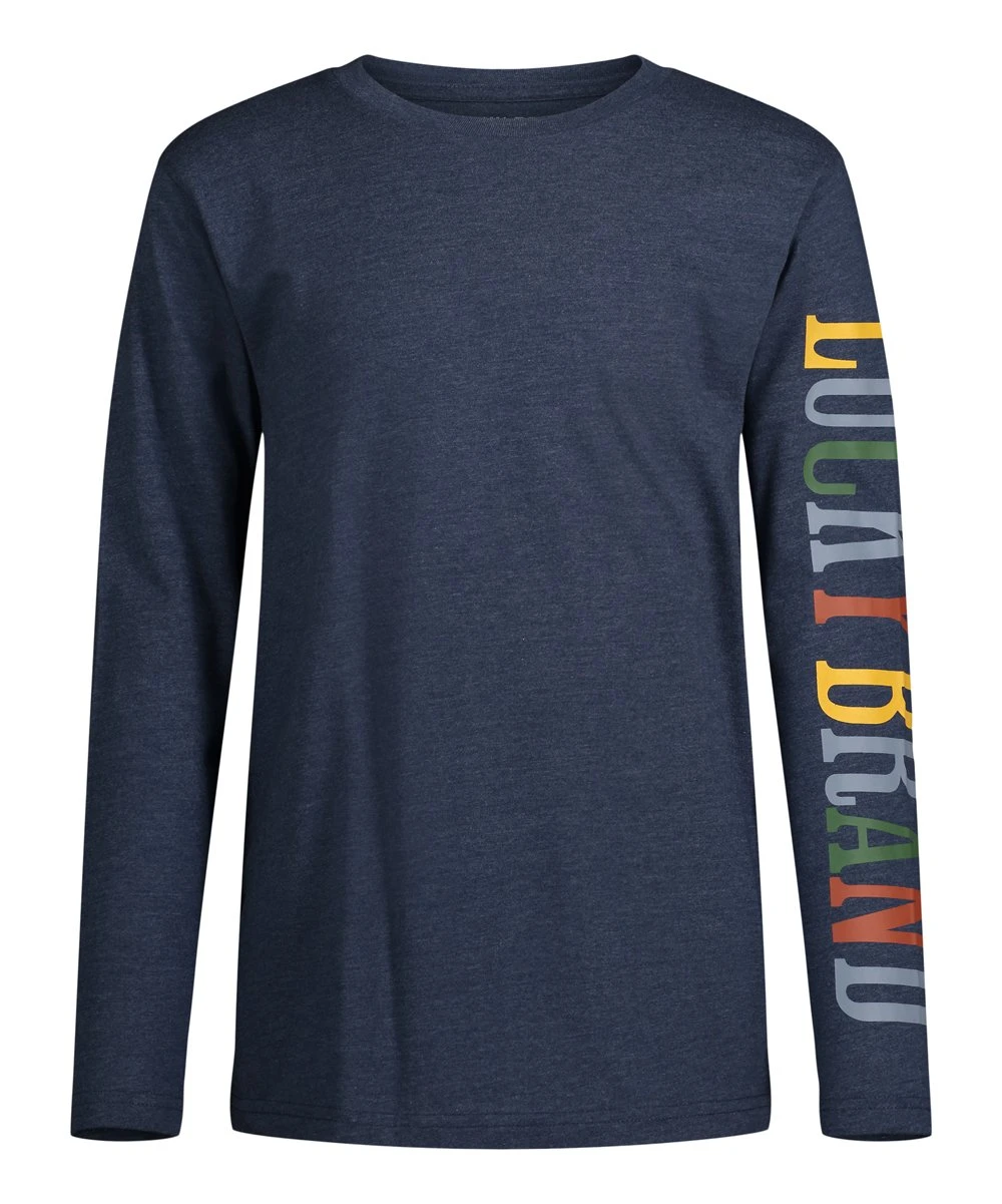 Deals ???? Lucky Brand French Navy Heather Multi-Core Logo Long-Sleeve Tee - Boys For Kids ???? 3 Deals ???? Lucky Brand French Navy Heather Multi-Core Logo Long-Sleeve Tee - Boys For Kids ????