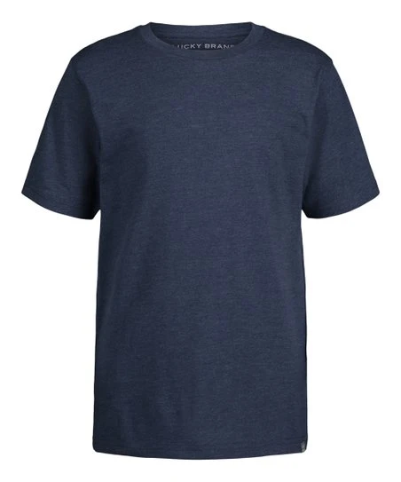Wholesale ✔️ Lucky Brand French Navy Heather Key Solid Tee - Boys For Kids ???? 3 Wholesale ✔️ Lucky Brand French Navy Heather Key Solid Tee - Boys For Kids ????