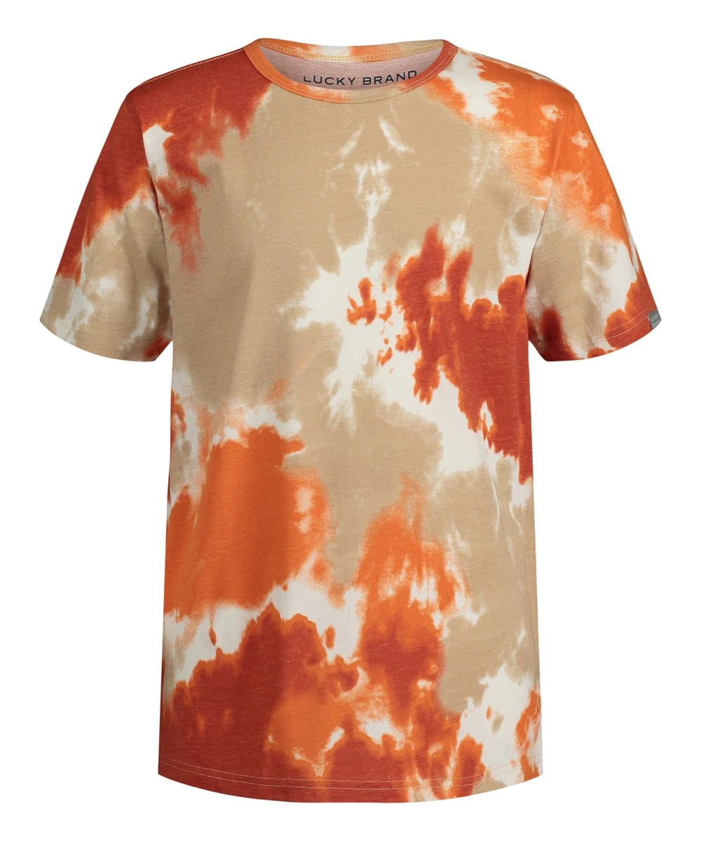 Wholesale ???? Lucky Brand Burnt Brick & Beige Earth Tie-Dye Tee - Boys For Kids ???? 3 Wholesale ???? Lucky Brand Burnt Brick & Beige Earth Tie-Dye Tee - Boys For Kids ????