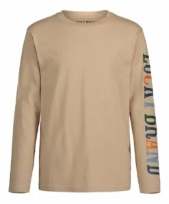 Cheapest ???? Lucky Brand Nomad Heather Multi-Core Logo Long-Sleeve Tee - Boys For Kids ????