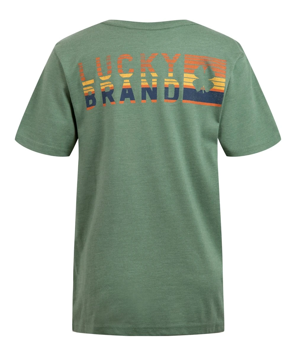 Best deal ???? Lucky Brand Earth Green Heather Cloverleaf Rise Logo Tee - Boys For Kids ???? 3 Best deal ???? Lucky Brand Earth Green Heather Cloverleaf Rise Logo Tee - Boys For Kids ????