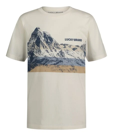 Budget ???? Lucky Brand Cloud Dancer Scenic Stripe Mountain Logo Tee - Boys For Kids ???? 3 Budget ???? Lucky Brand Cloud Dancer Scenic Stripe Mountain Logo Tee - Boys For Kids ????