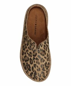 Buy ???? Lucky Brand Brown & Black Leopard Tamala Suede Mule - ???? Women ✔️ -Lucky Brand Shop zu108270121 alt 2 tm1660665754