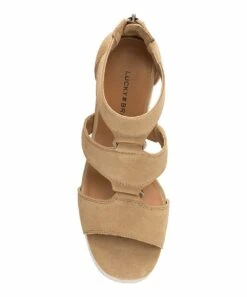 Best reviews of ???? Lucky Brand Distressed Beige Rillyon Suede Platform Espadrille - ???? Women ???? -Lucky Brand Shop zu108270169 alt 3 tm1660665754