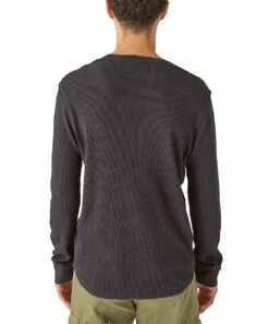 Cheap ???? Lucky Brand Jet Black Thermal Long-Sleeve Crewneck Tee - Men ⭐ -Lucky Brand Shop zu108620742 alt 2 tm1661866112