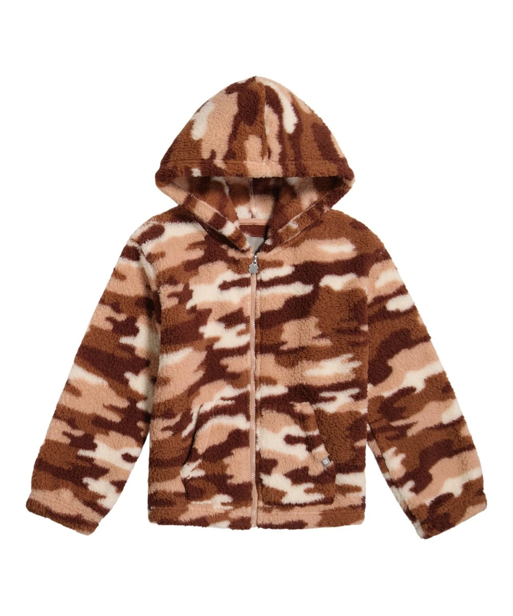 Best Pirce ???? Lucky Brand Brown Stone Camo Sherpa Zip-Up Hoodie - ???? Girls For Kids ???? 3 Best Pirce ???? Lucky Brand Brown Stone Camo Sherpa Zip-Up Hoodie - ???? Girls For Kids ????