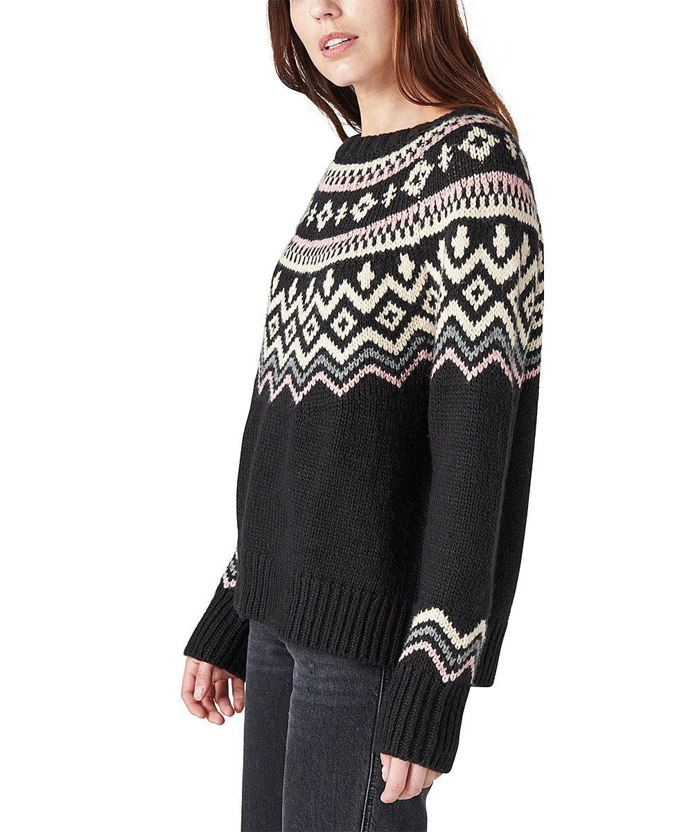 Best reviews of ???? Lucky Brand Black & White Fair Isle Sweater - ???? Women ???? 4 Best reviews of ???? Lucky Brand Black & White Fair Isle Sweater - ???? Women ???? - Image 2