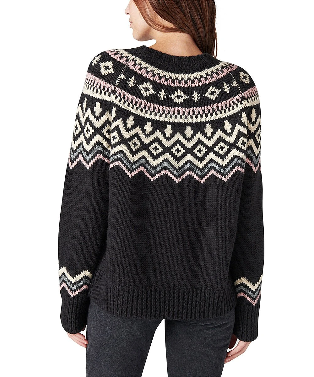 Best reviews of ???? Lucky Brand Black & White Fair Isle Sweater - ???? Women ???? 5 Best reviews of ???? Lucky Brand Black & White Fair Isle Sweater - ???? Women ???? - Image 3