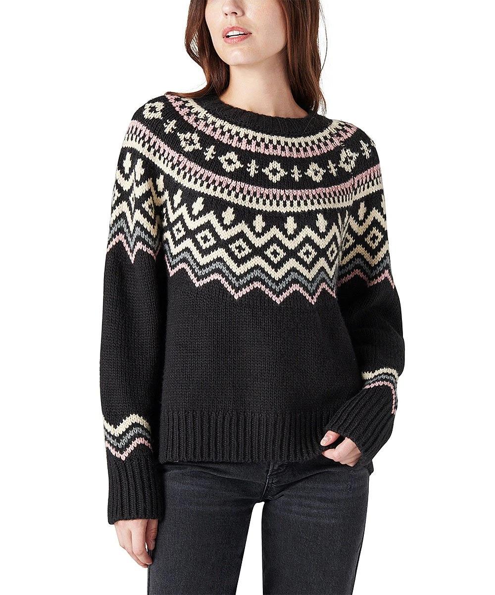 Best reviews of ???? Lucky Brand Black & White Fair Isle Sweater - ???? Women ???? 3 Best reviews of ???? Lucky Brand Black & White Fair Isle Sweater - ???? Women ????