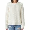 Cheapest ???? Lucky Brand White Cable-Knit Crewneck Sweater - ???? Women ???? -Lucky Brand Shop zu109522834 main tm1665775412