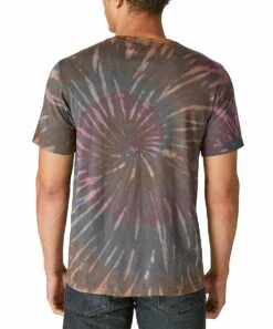 Best Pirce ???? Lucky Brand Gray Tie-Dye 'Iggy & The Stooges' Crewneck Tee - Men ✔️ -Lucky Brand Shop zu109522849 alt 2 tm1665775412