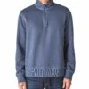 Flash Sale ???? Lucky Brand Blue Fleece Quarter-Zip Pullover - Men ????