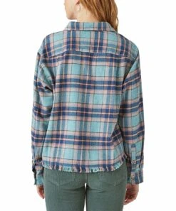 Discount ???? Lucky Brand Blue & Pink Plaid Crop Button-Up - ???? Women ✨ -Lucky Brand Shop zu109522896 alt 2 tm1665775412