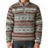 Cheapest ???? Lucky Brand Brown & Gray Stripe Sherpa Quarter-Zip Pullover - Men ????