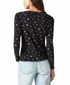 Best Pirce ⌛ Lucky Brand Black & Pink Floral Long-Sleeve Henley - ???? Women ⭐ 7 Best Pirce ⌛ Lucky Brand Black & Pink Floral Long-Sleeve Henley - ???? Women ⭐ -Lucky Brand Shop zu109522949 alt 2 tm1665775480