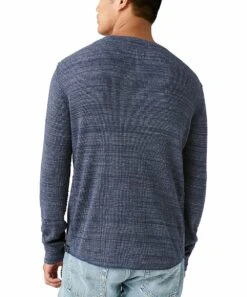 Cheapest ???? Lucky Brand Navy Thermal Long-Sleeve Crewneck Tee - Men ???? -Lucky Brand Shop zu109522976 alt 2 tm1665775480