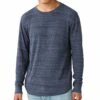 Cheapest ???? Lucky Brand Navy Thermal Long-Sleeve Crewneck Tee - Men ????