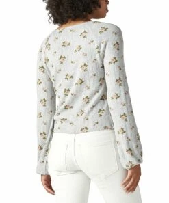 Deals ???? Lucky Brand White & Green Floral Scoop Neck Button-Front Top - ???? Women ???? 7 Deals ???? Lucky Brand White & Green Floral Scoop Neck Button-Front Top - ???? Women ???? -Lucky Brand Shop zu109531134 alt 2 tm1665775513